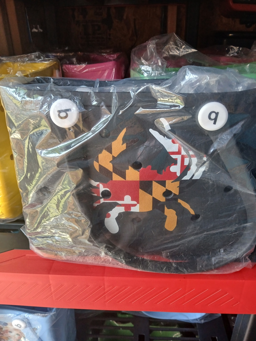 Maryland Flag Black Small size - bogg like bag